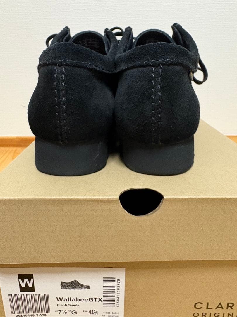 CLARKS クラークスワラビー ゴアテックス シューズ　ブラック　26センチ