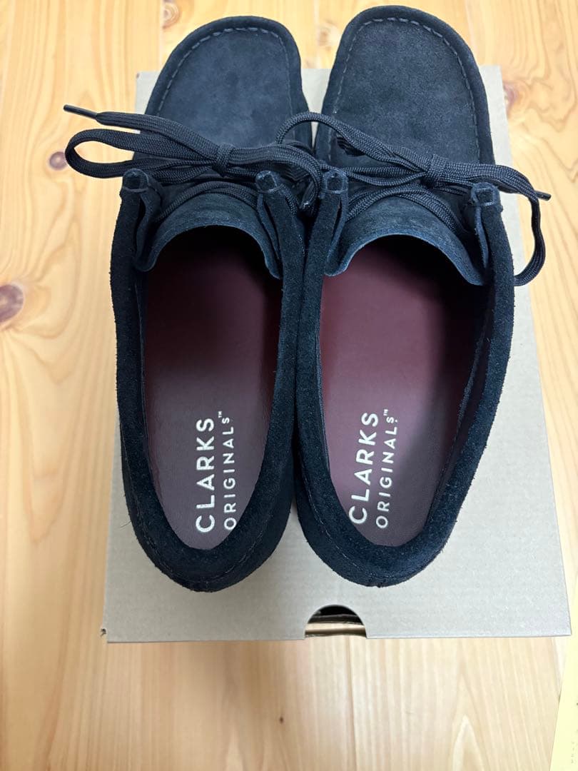 CLARKS クラークスワラビー ゴアテックス シューズ　ブラック　26センチ