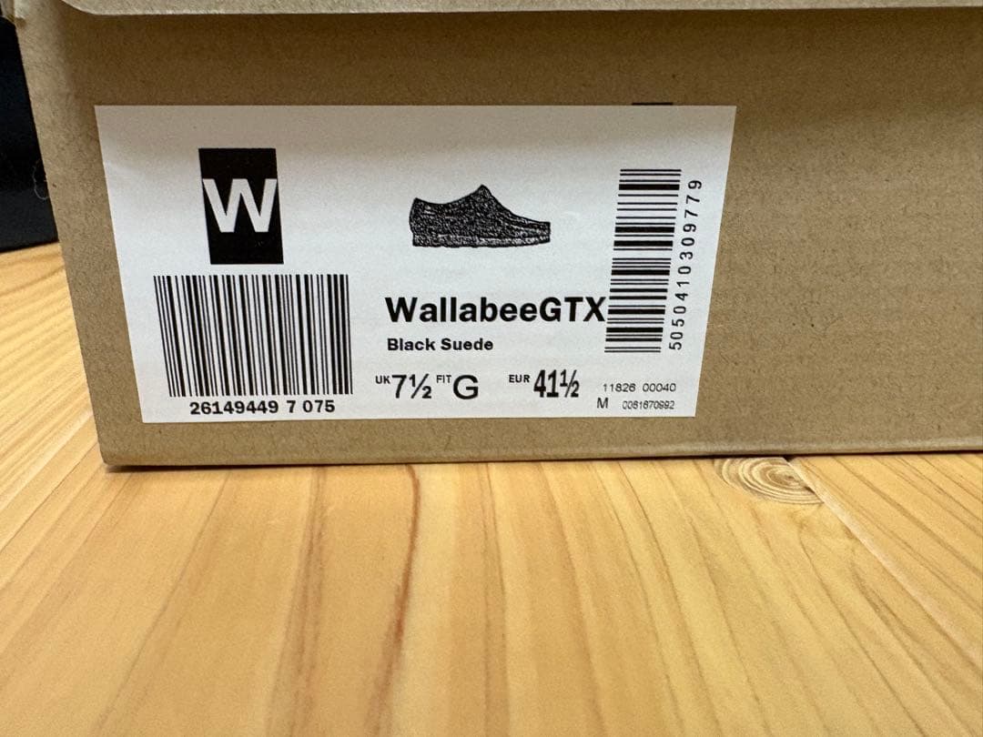 CLARKS クラークスワラビー ゴアテックス シューズ　ブラック　26センチ