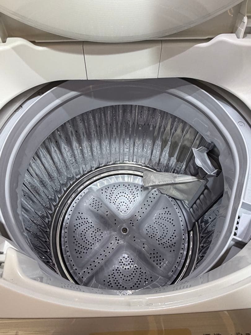 SHARP縦型洗濯機 6kg かさあげ台付き ES-GE6C-W