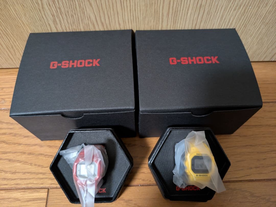 CASIO　G-SHOCK nano 　リングウォッチ　赤　黄　新品　2点セット