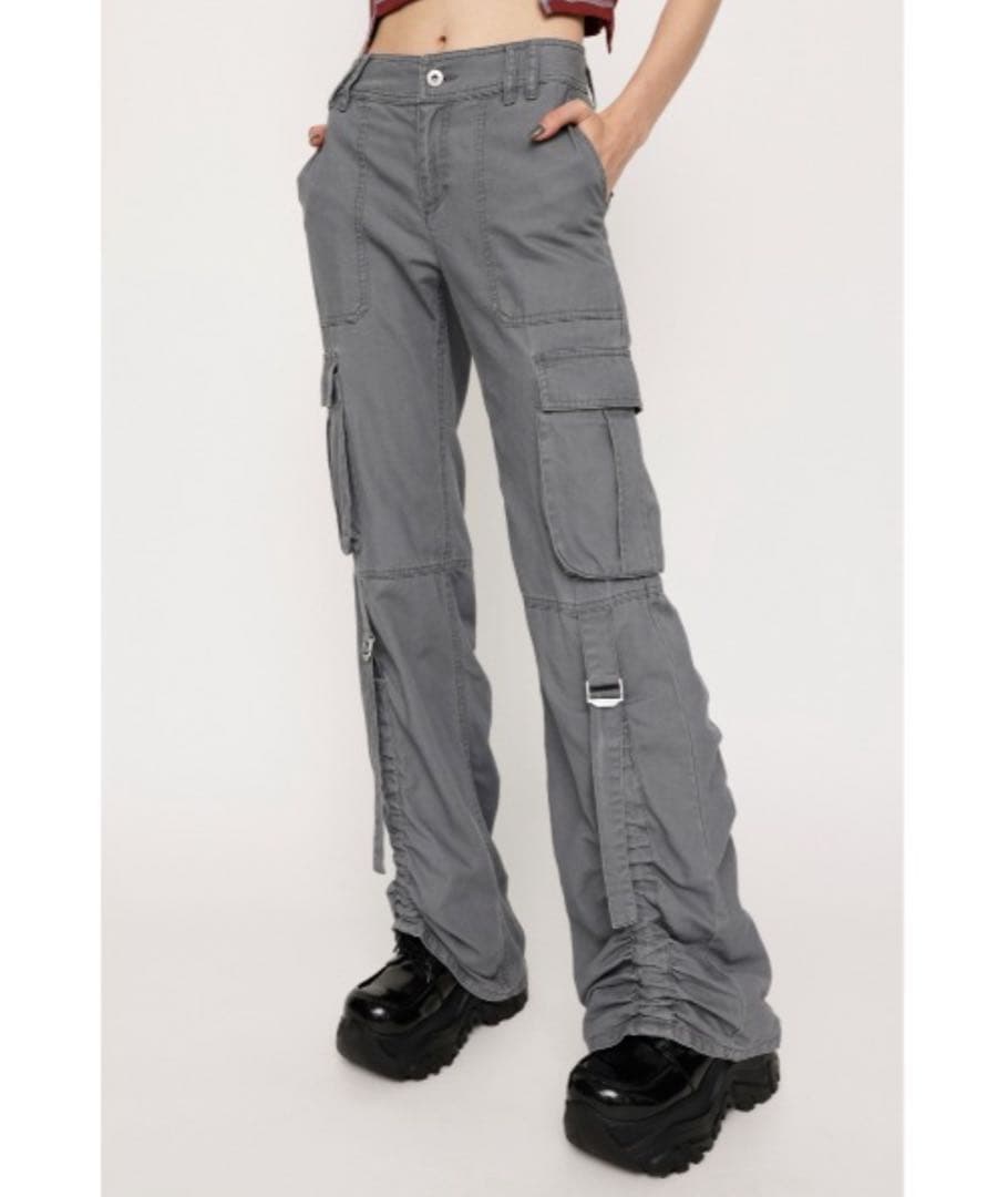 SLY ローウエスト ミリタリー フレアパンツ Y2K