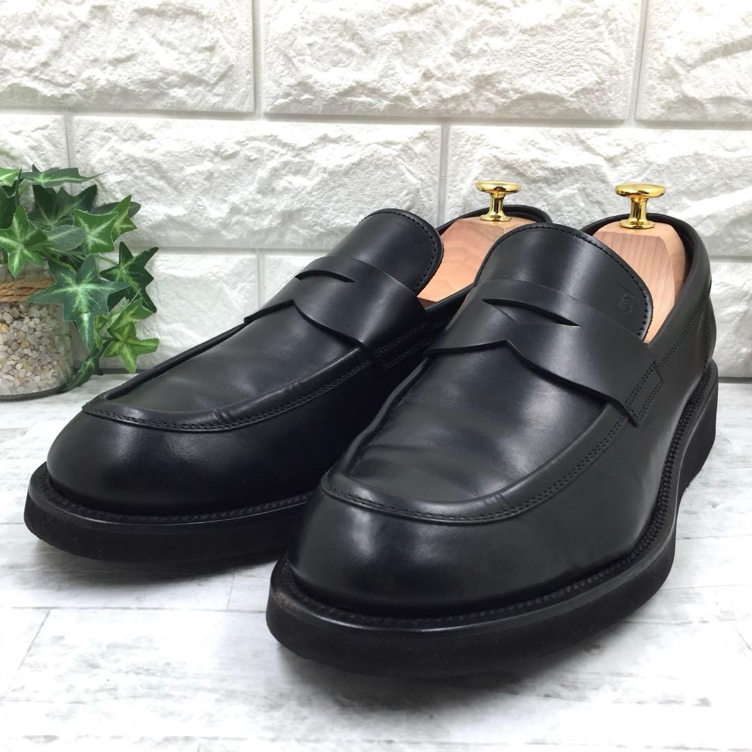 【美品】TOD'S トッズ Tタイムレス ローファー レザー 25.5 黒