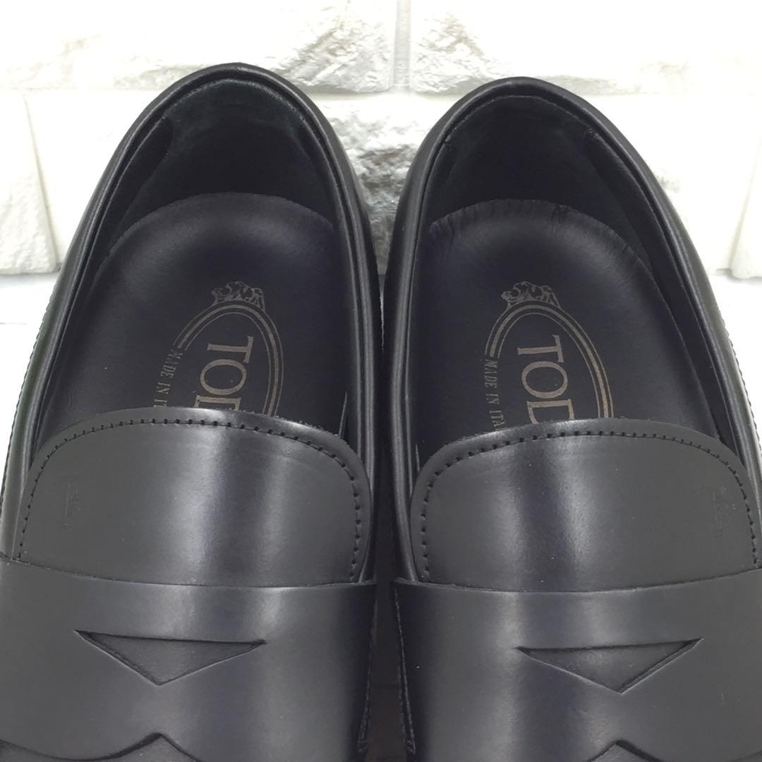 【美品】TOD'S トッズ Tタイムレス ローファー レザー 25.5 黒