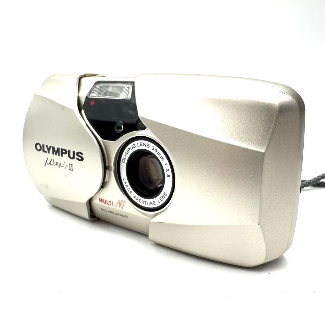 完動品 Olympus オリンパス mju ii 2 フィルムカメラ 単焦点