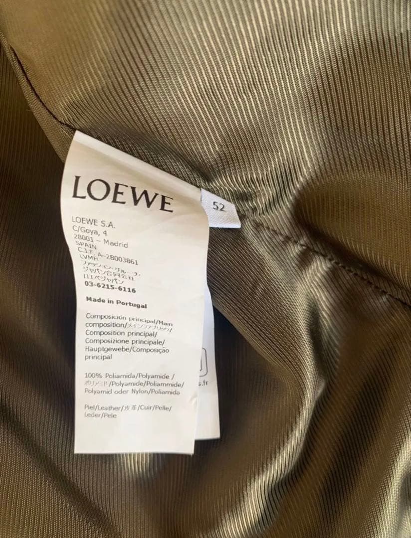 LOEWEロエベフーデッドジャケット H526Y02W94メンズブルゾンコット