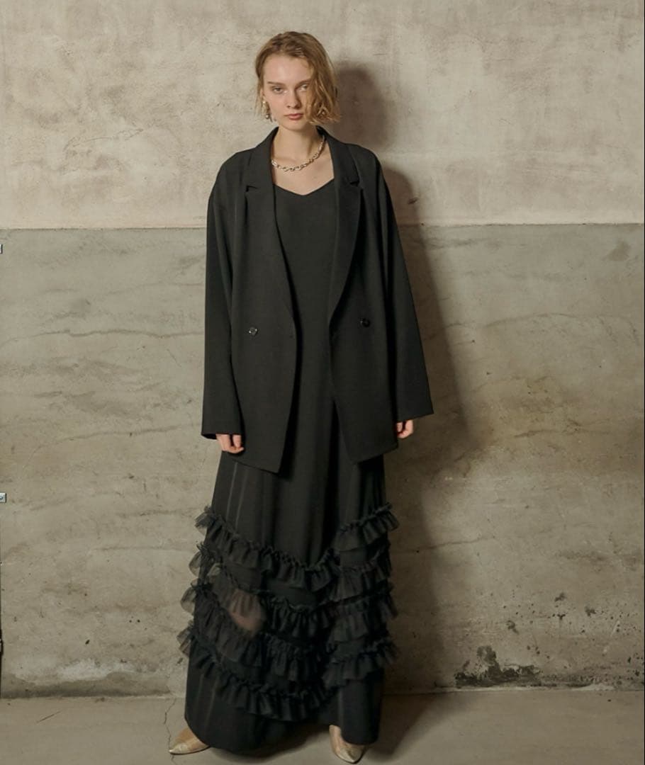 専用【et.UNiVER】Transparent hem setup dress