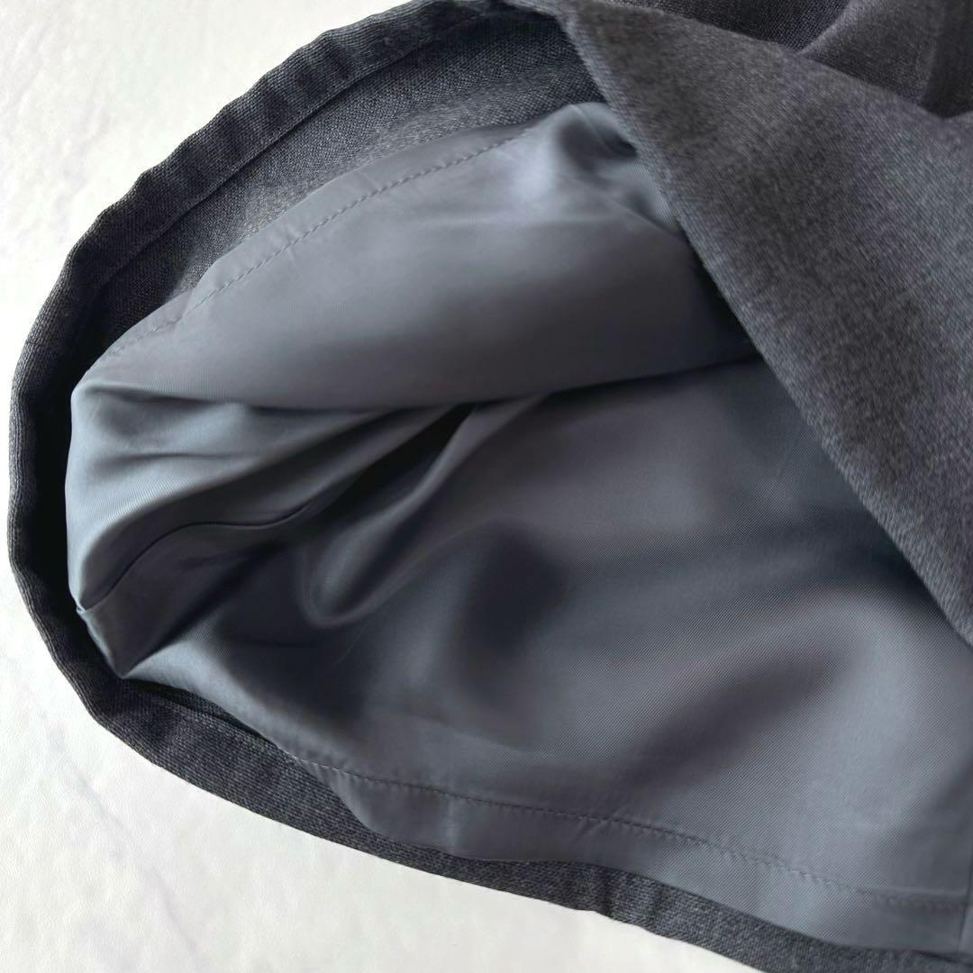 美品ENFOLD エンフォルド ロールアップクロップドパンツ ウール グレー38