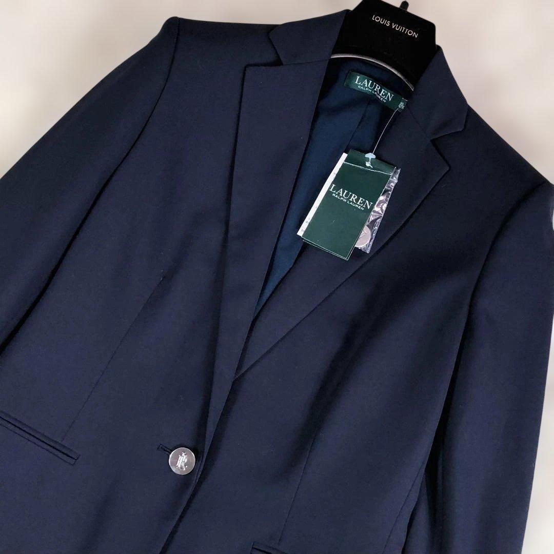 未使用 タグ付 ラルフローレン テーラードジャケット 紺ブレ メタルボタン XS