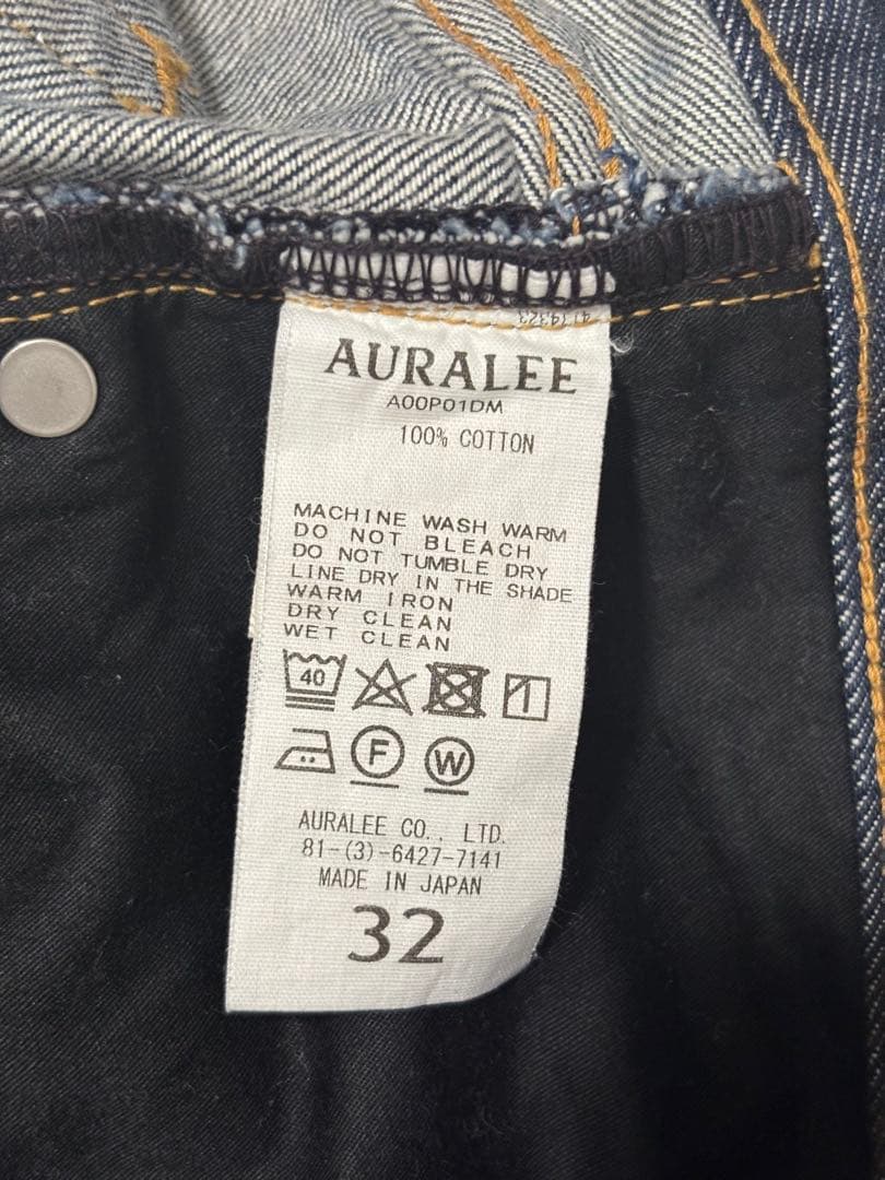 AURALEEオーラリーDENIM 5P PANTS A00P01DM 32