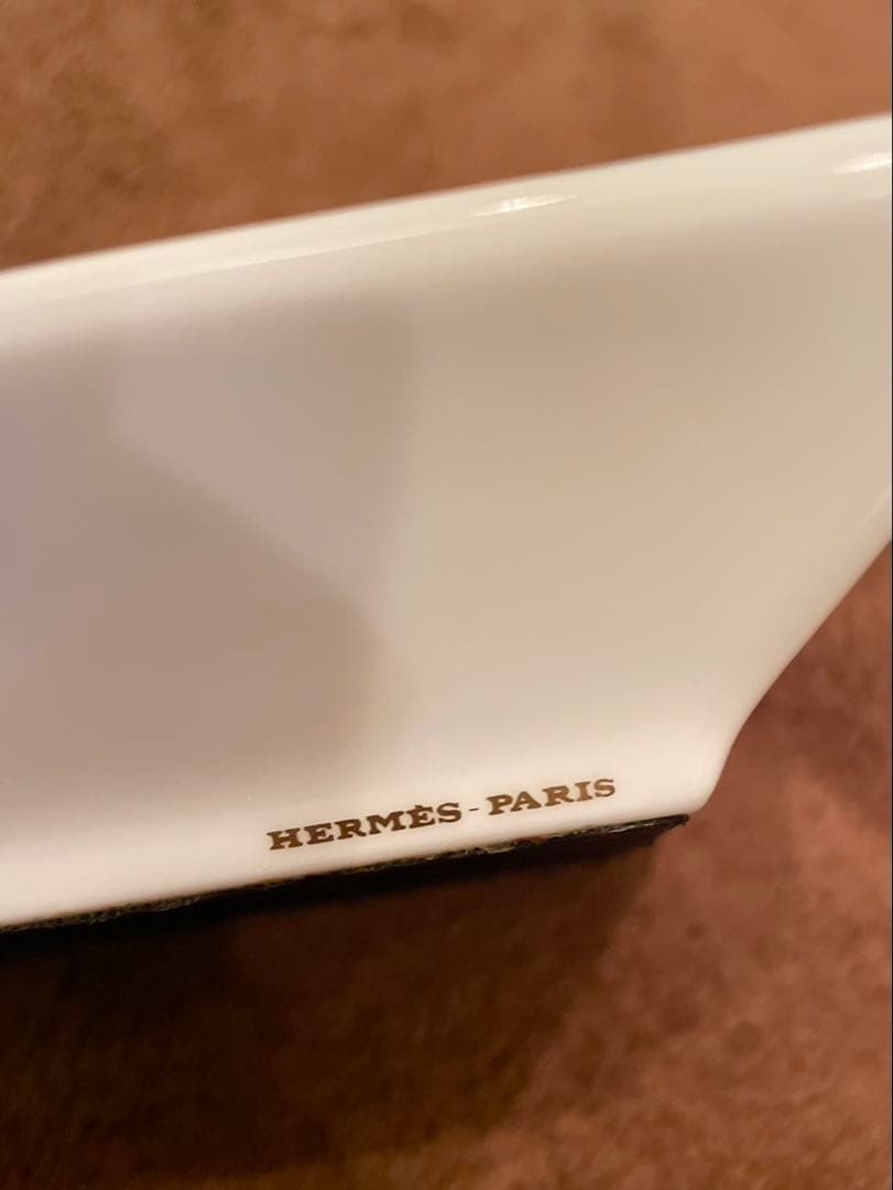 HERMES エルメス 灰皿 アッシュトレイ　シェーヌダンクルチェーンスクエア