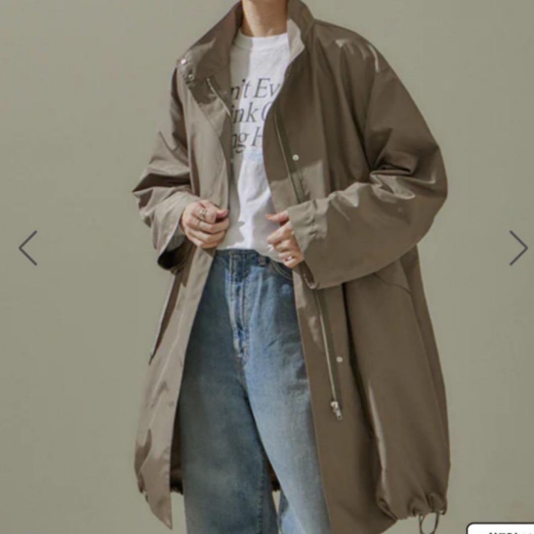 新品タグ付き✨サロンアダム エ ロペ ミリタリースタンドカラーコート ブラウン