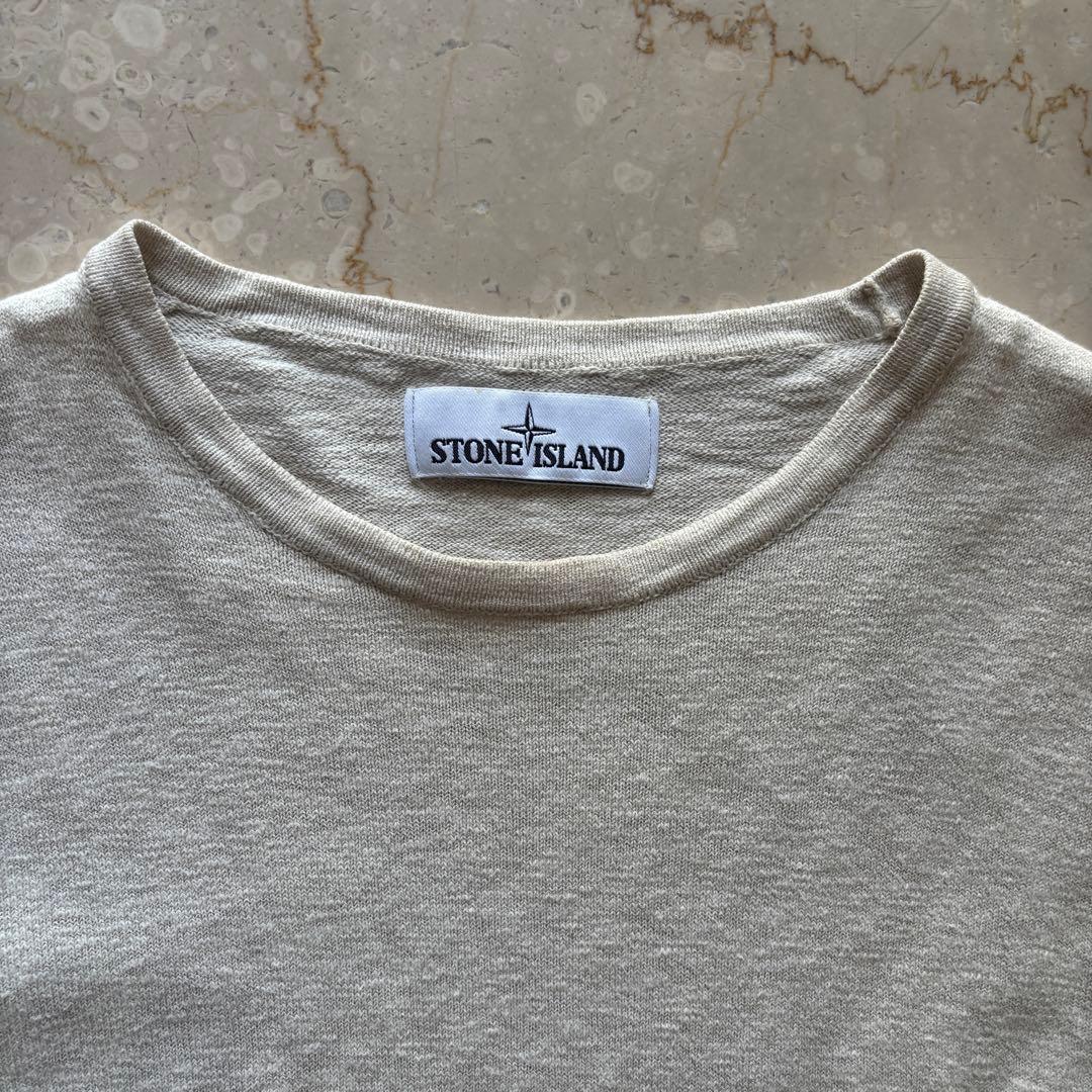 トップス STONE  CREWNECK L/S Tee Beige