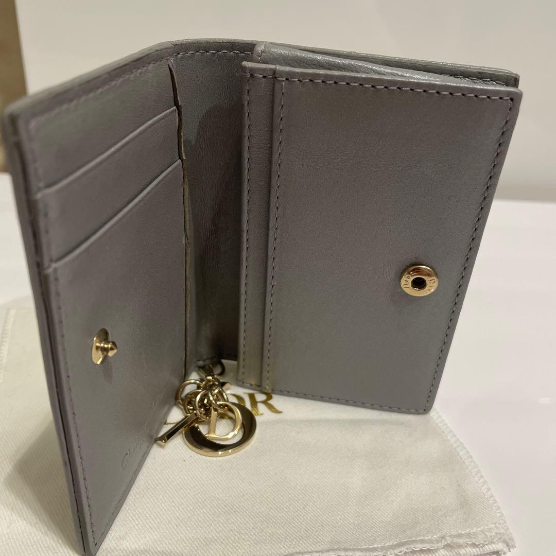 美品❣️ディオール Dior 名刺入れ ラムスキン（羊革）