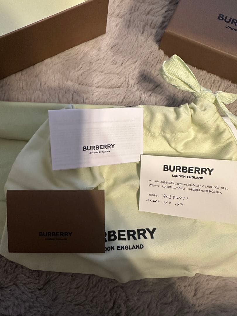 BURBERRY チェックナイロンヘッドバンド