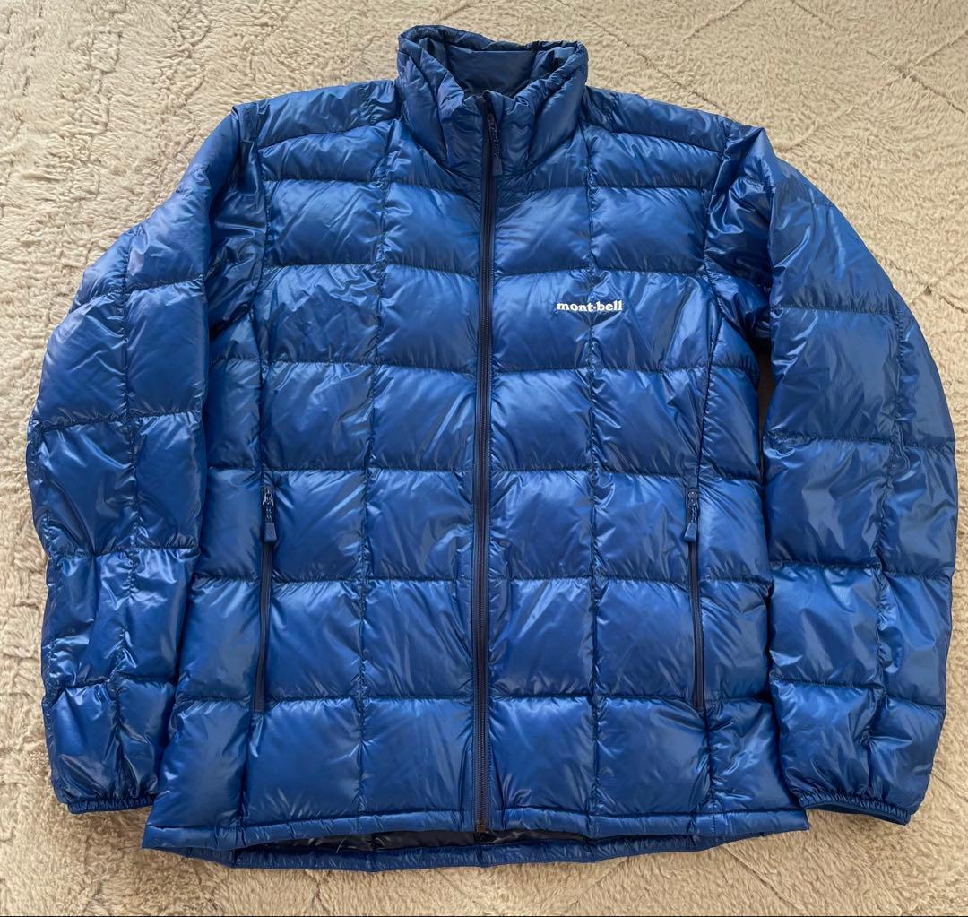 美品☆montbell モンベル スペリオダウンジャケット M ブルー