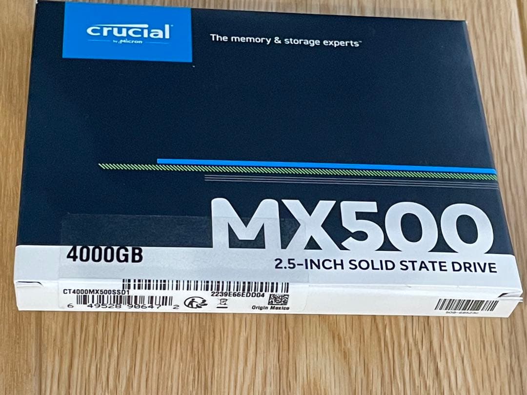【新品未開封】Crucial MX500 4000GB 2.5インチSSD