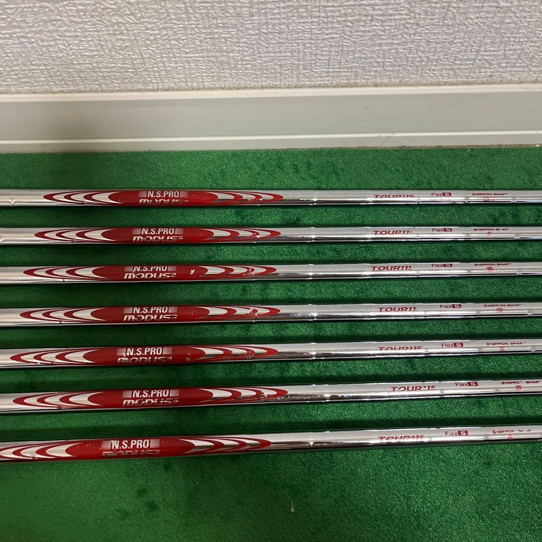 N.S.PRO モーダス115 Sフレックスシャフト 7本 5〜PW、AW