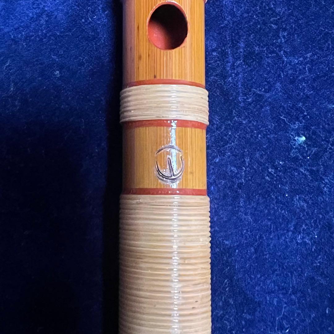 篠笛丸山 小倉作 ５本調子 古典調 本漆塗 総巻