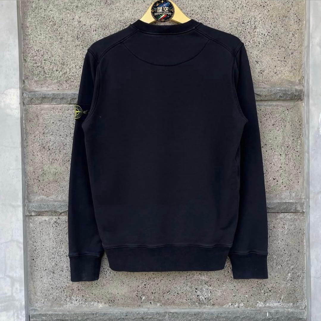 STONE  コットン　クルーネック　トレーナー　ブラック Mサイズ