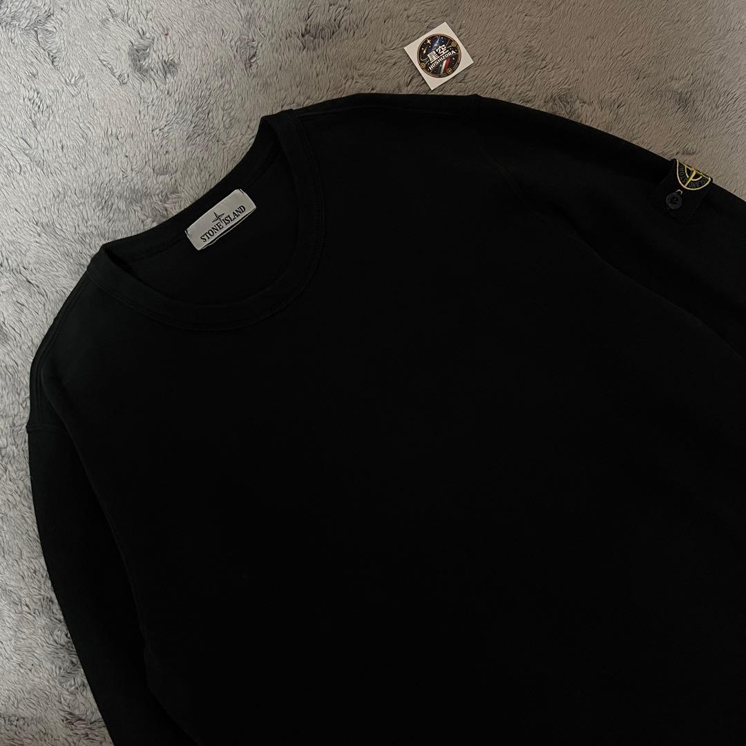 STONE  コットン　クルーネック　トレーナー　ブラック Mサイズ