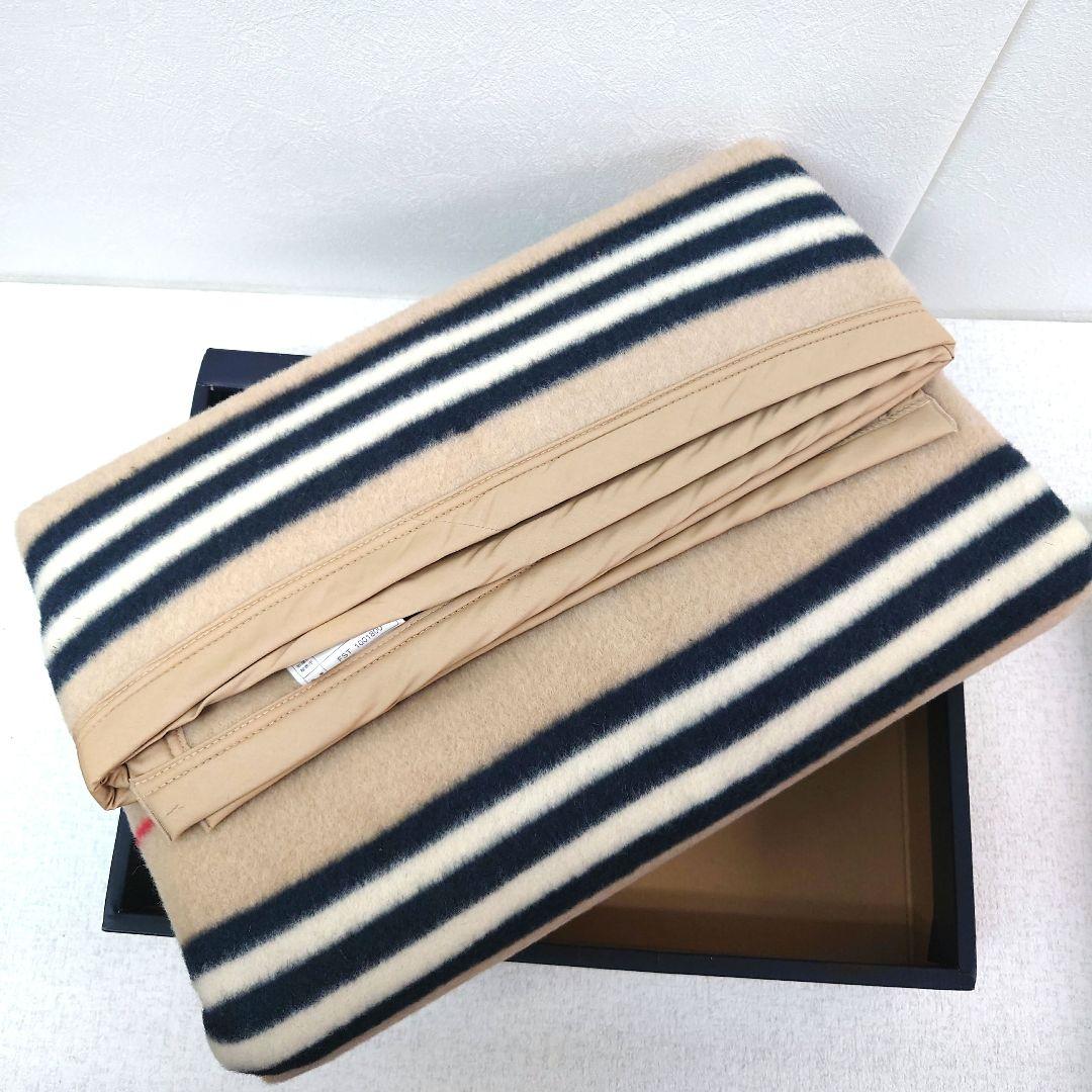 M0109B1 未使用★BURBERRY ウール毛布 140×220