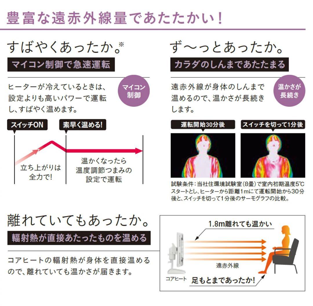 【新品】 コロナ CORONA 遠赤外線暖房 コアヒート AH-1224R-SS