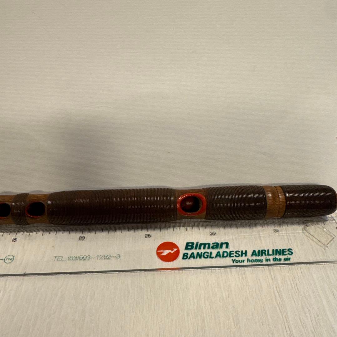 龍笛　雅楽煤竹　藤赤巻