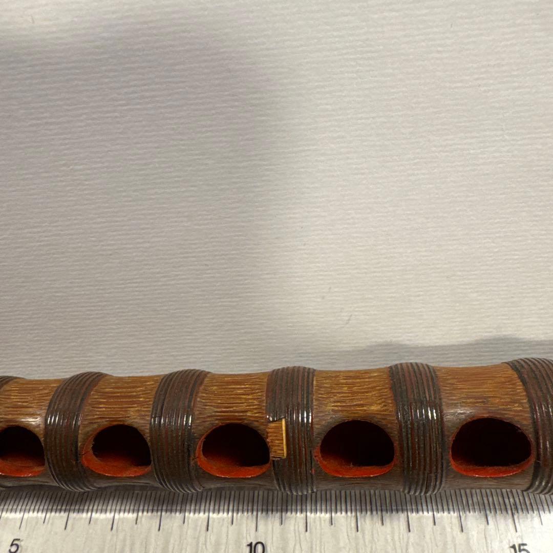 龍笛　雅楽煤竹　藤赤巻