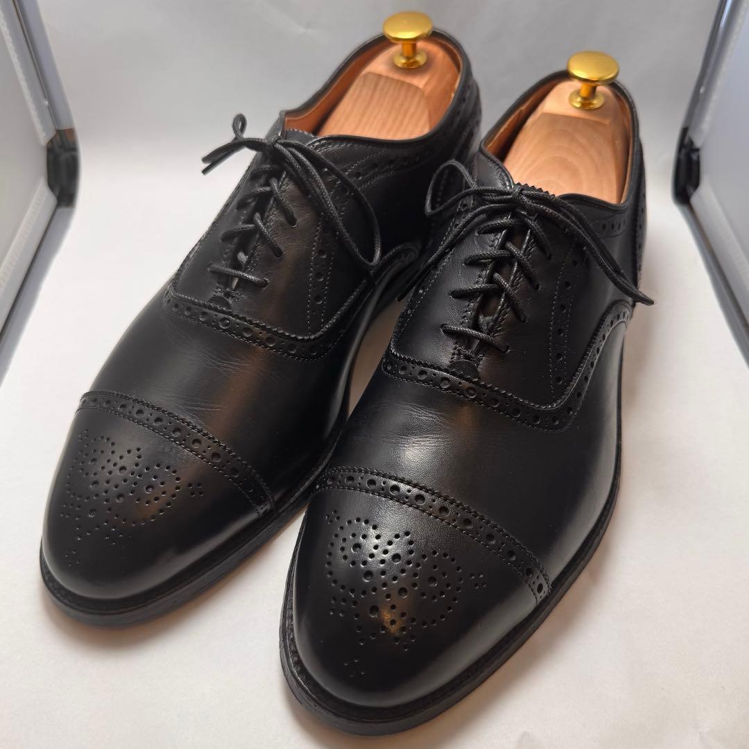 靴 Alden 909 Medallion Tip Bal US9.5E 27.5