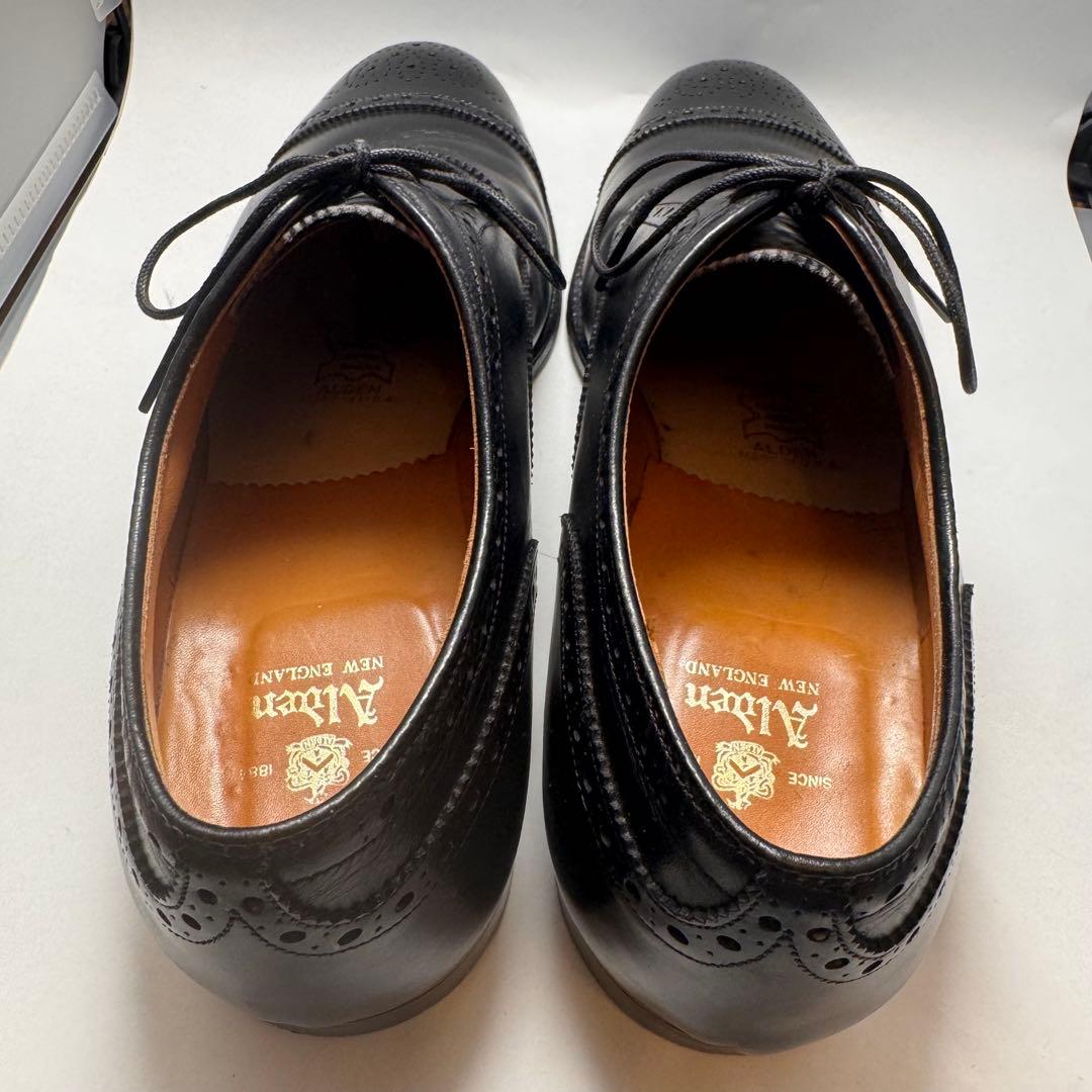 靴 Alden 909 Medallion Tip Bal US9.5E 27.5