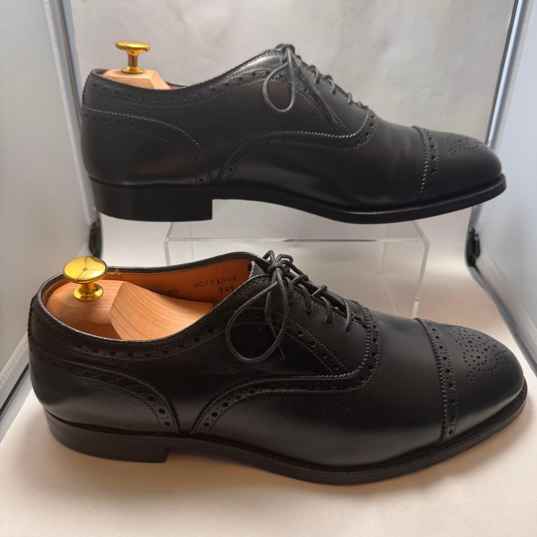 靴 Alden 909 Medallion Tip Bal US9.5E 27.5