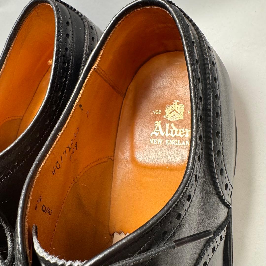 靴 Alden 909 Medallion Tip Bal US9.5E 27.5