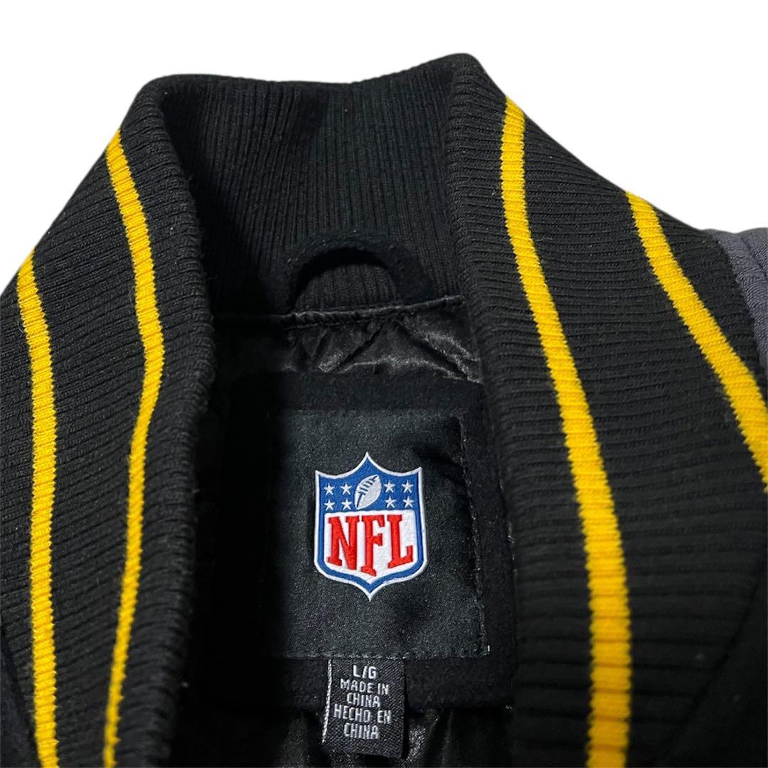 00s NFL \"Pittsburgh Steelers\" スタジャン アメカジ