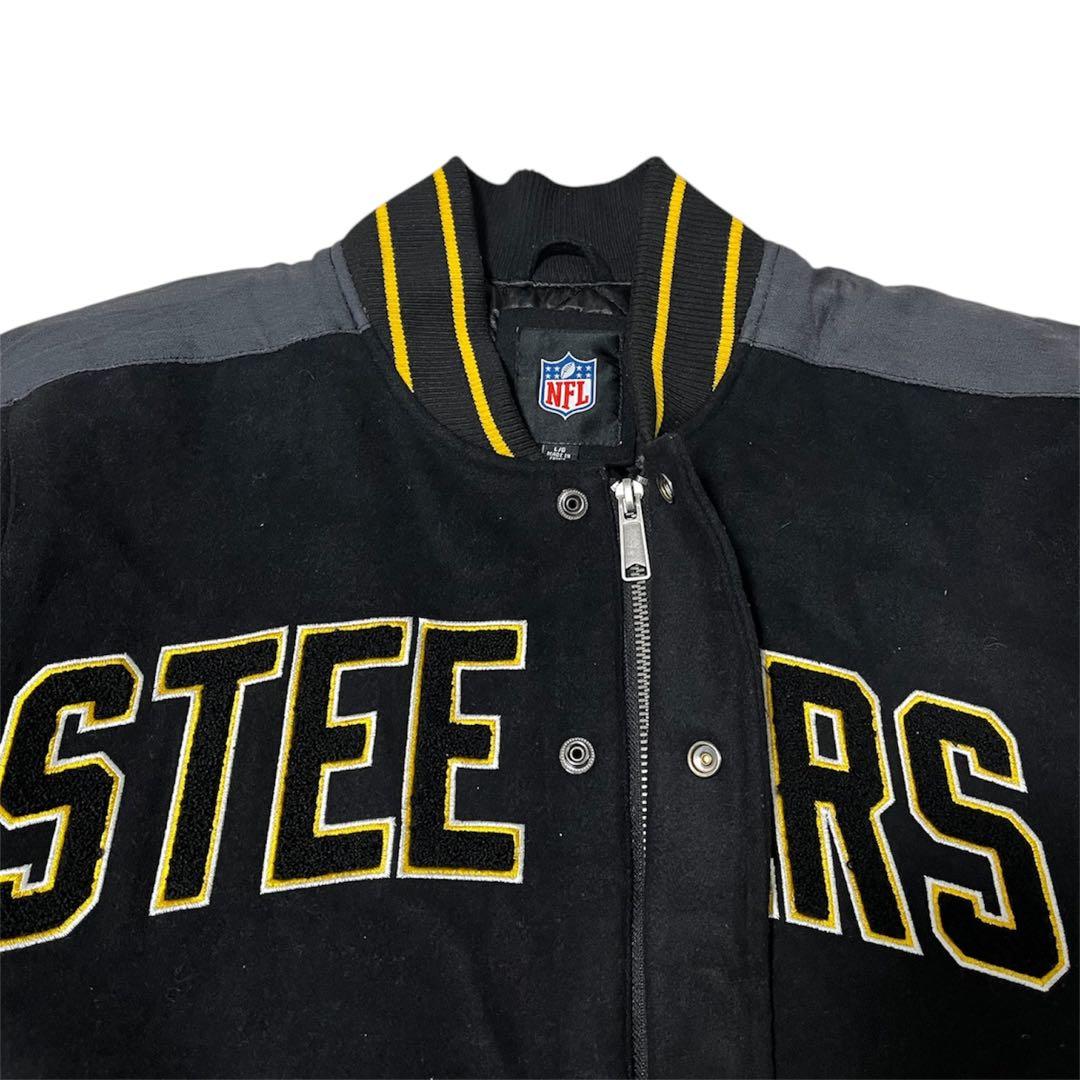 00s NFL \"Pittsburgh Steelers\" スタジャン アメカジ