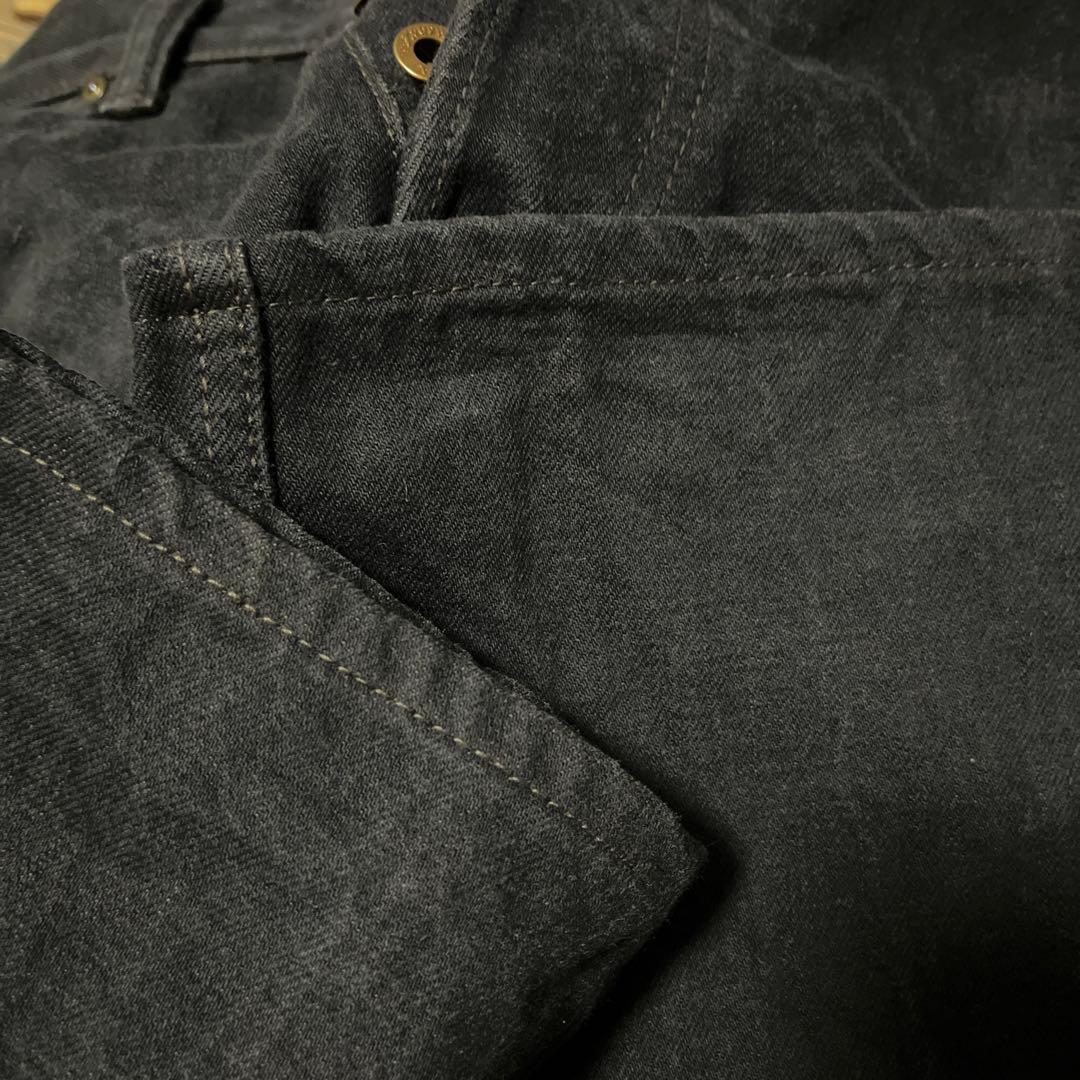 トロフィークロージングブラックダブルニーデニムＷ32