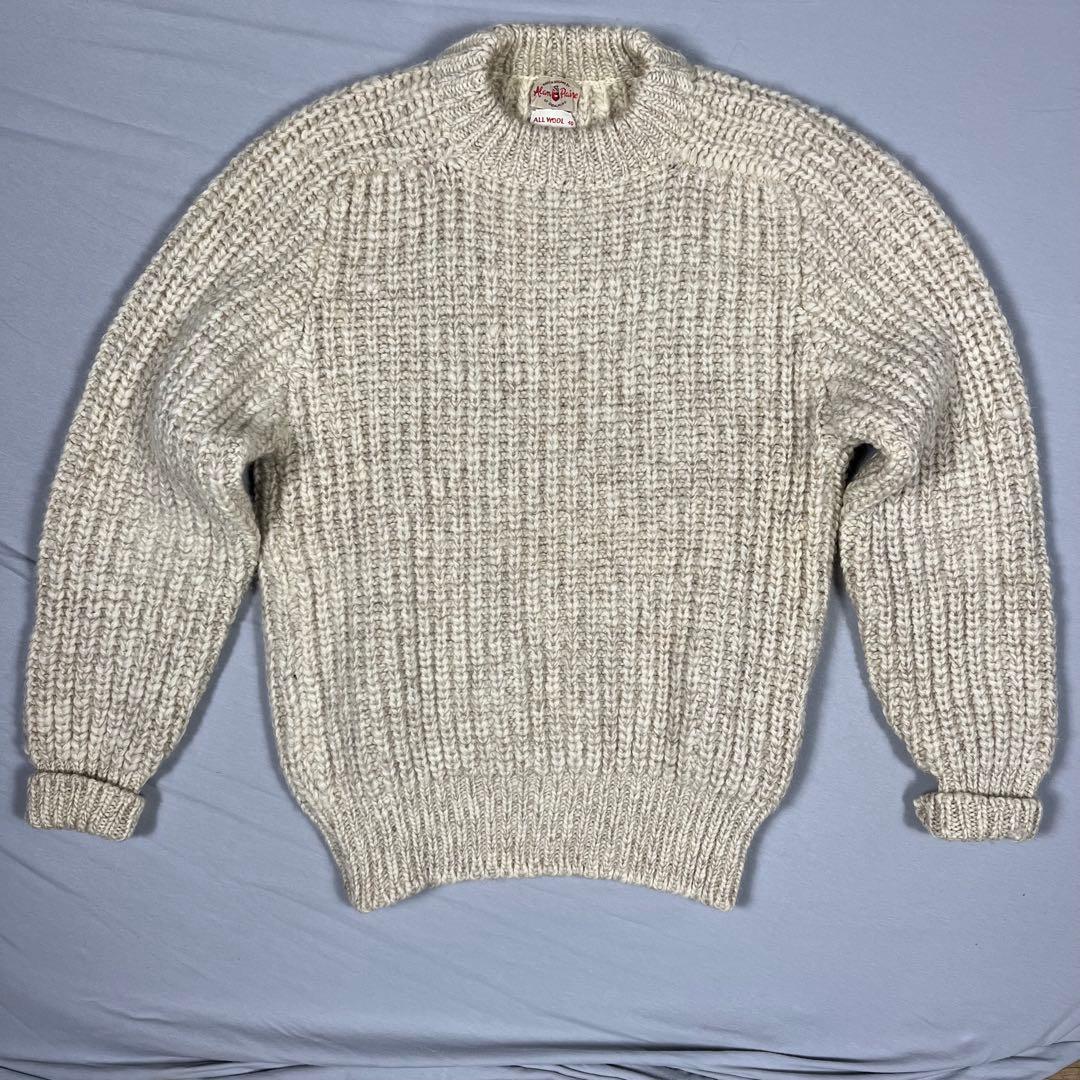 アランペイン ALL WOOL アランニット セーター 英国製 フィッシャーマン