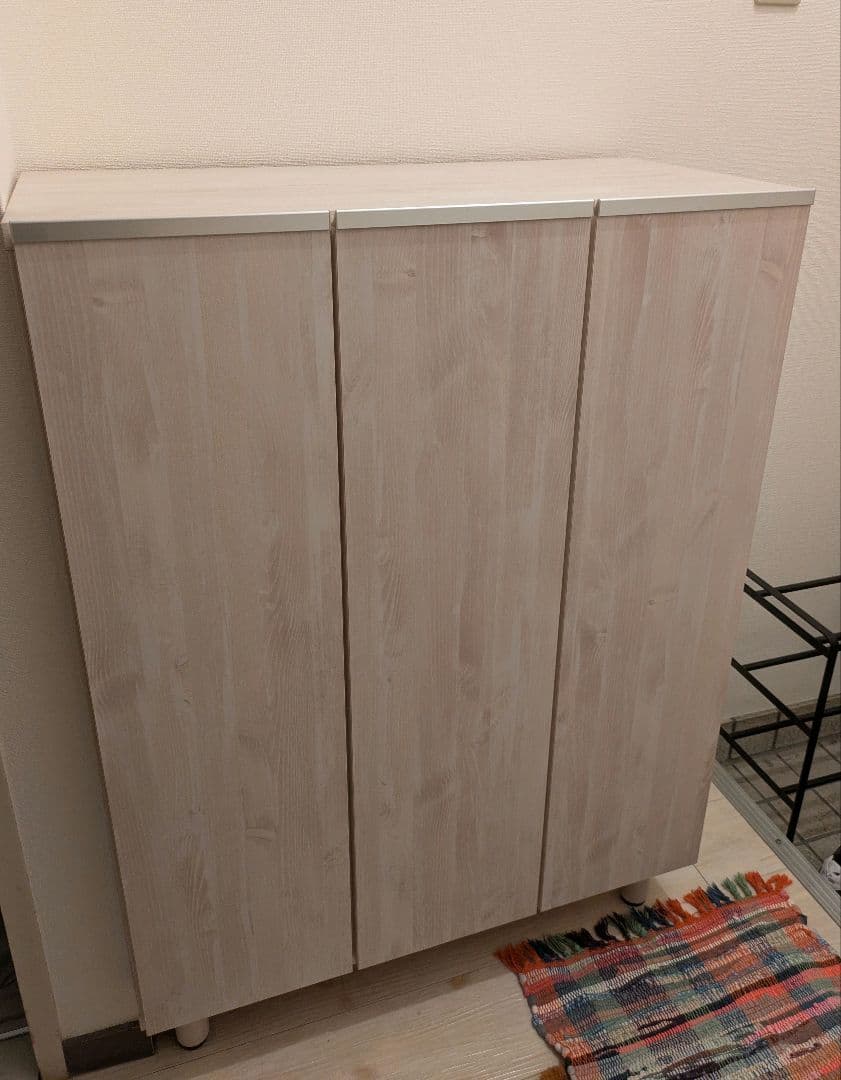 11月29日まで　送料込　幅75cm 日本製　シューズボックスシューズラック