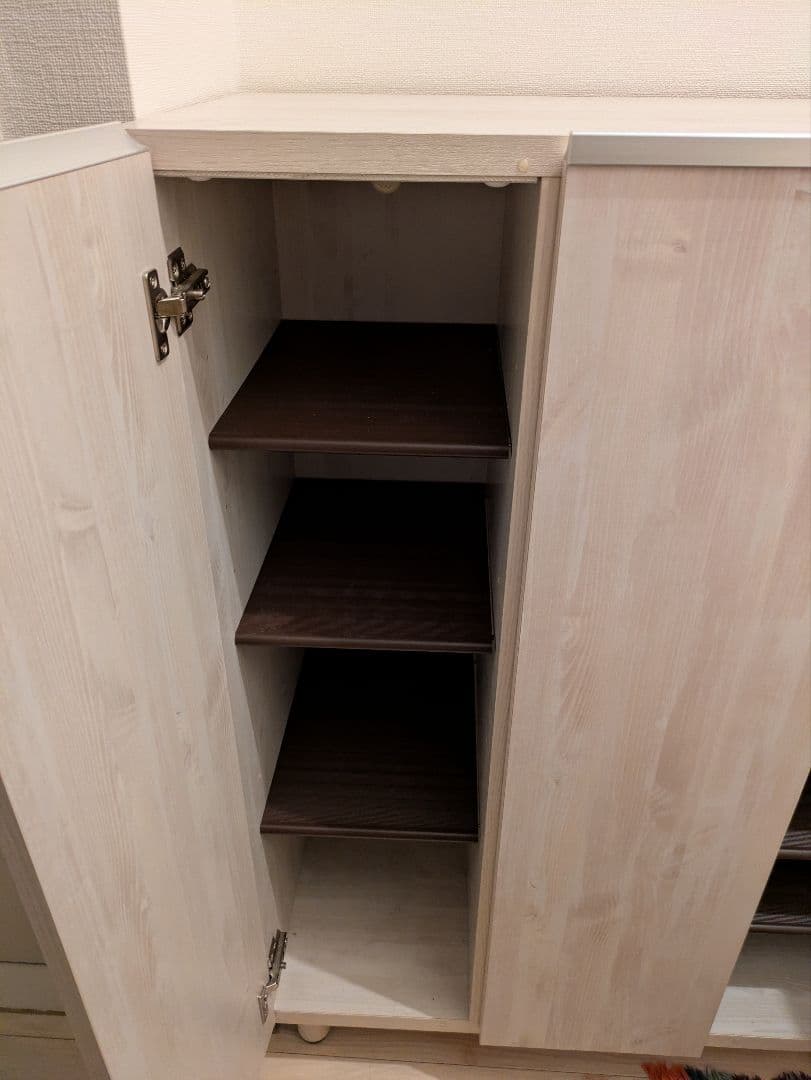 11月29日まで　送料込　幅75cm 日本製　シューズボックスシューズラック