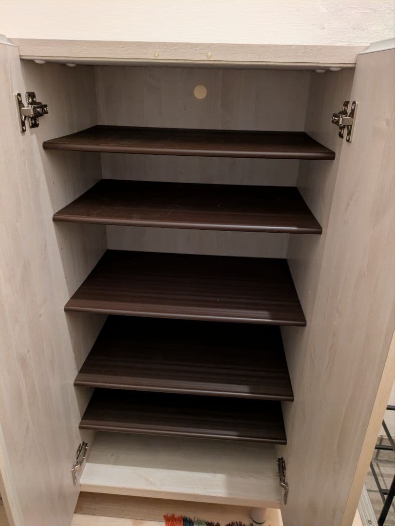 11月29日まで　送料込　幅75cm 日本製　シューズボックスシューズラック