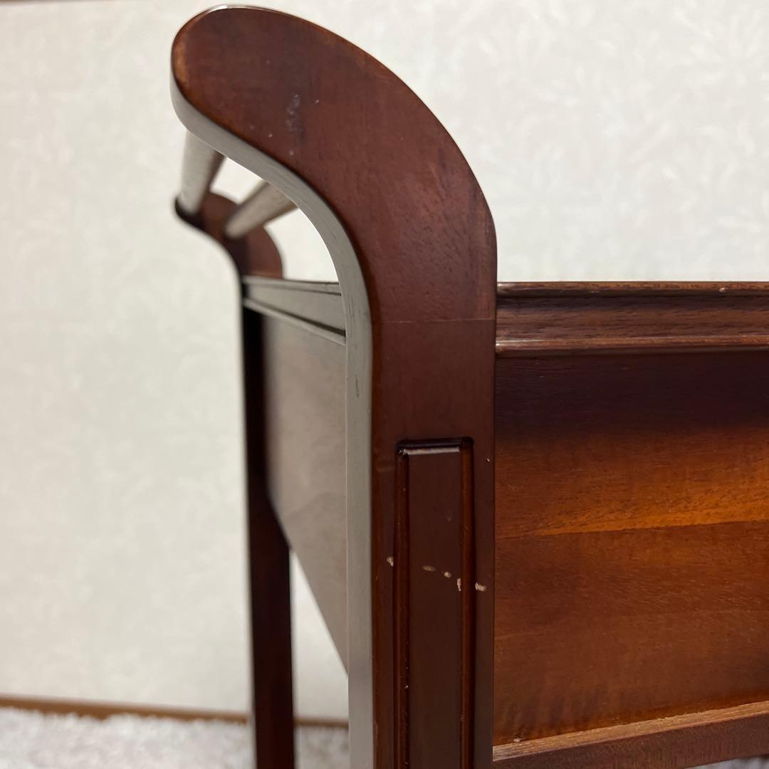 木製 アンティーク調 ワゴン キッチンワゴン　サイドワゴン キャスター レトロ