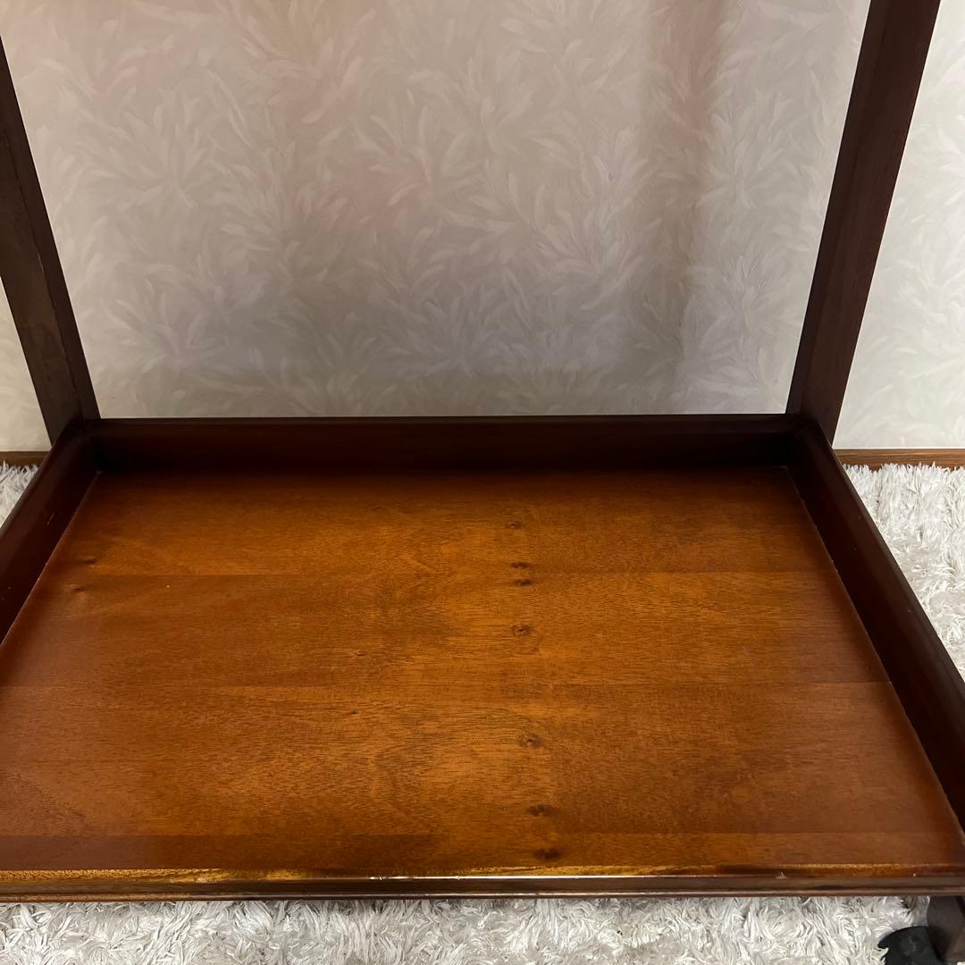 木製 アンティーク調 ワゴン キッチンワゴン　サイドワゴン キャスター レトロ