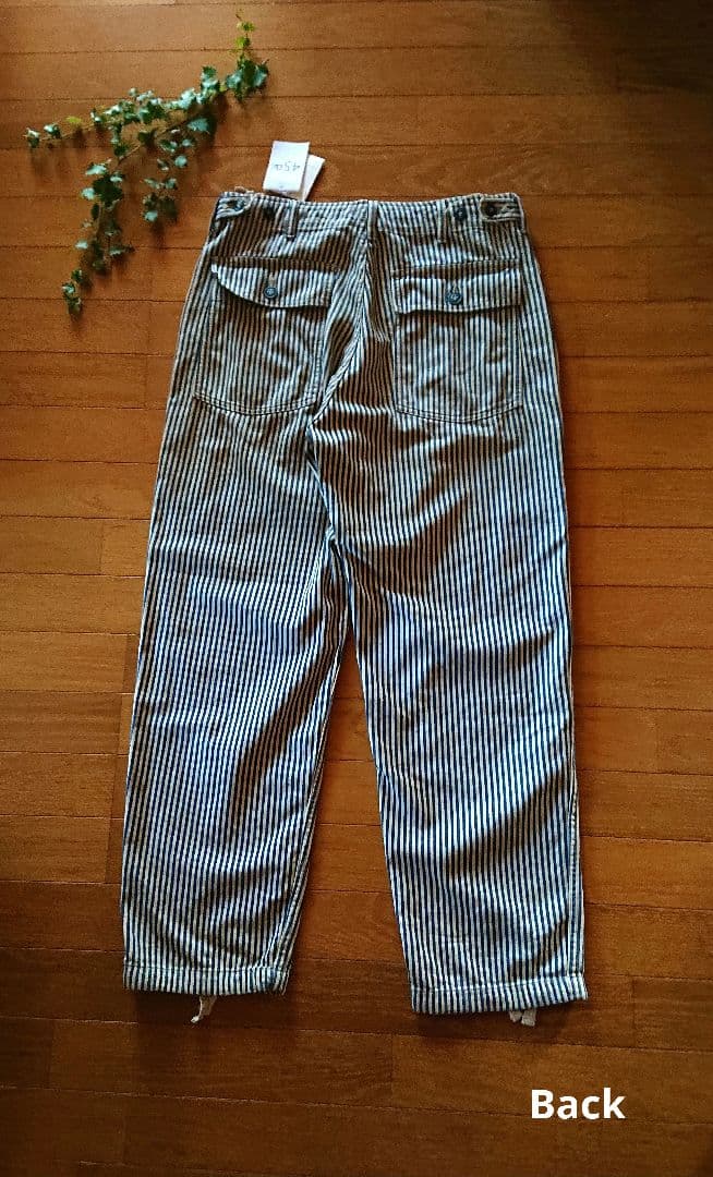 45R☆藍染めモンプデニムの2way908ベイカーパンツ/ヒッコリー♪