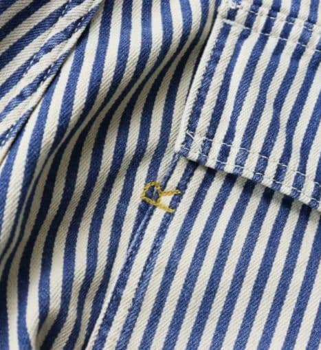 45R☆藍染めモンプデニムの2way908ベイカーパンツ/ヒッコリー♪