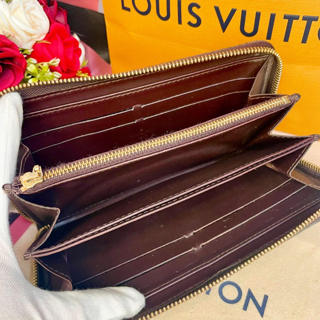 ✨超美品✨ヴィトン ジッピーウォレット ヴェルニ 長財布 ボルドー エナメル