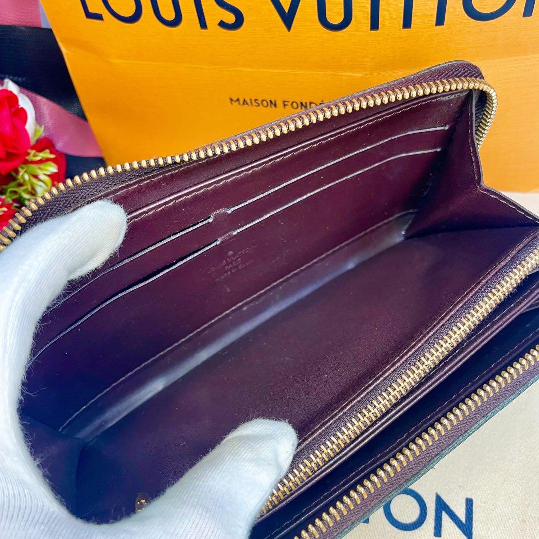 ✨超美品✨ヴィトン ジッピーウォレット ヴェルニ 長財布 ボルドー エナメル