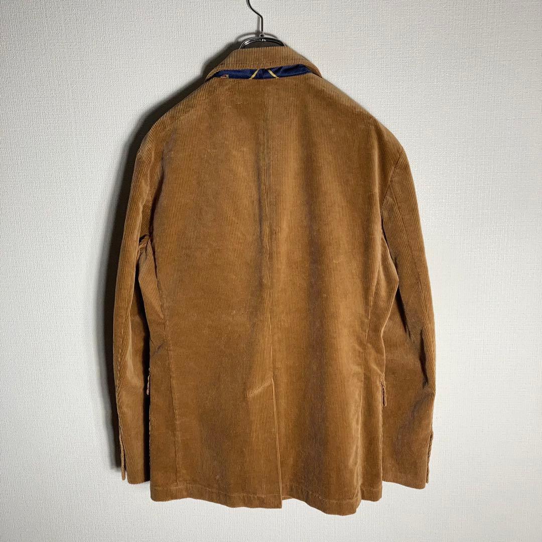 RALPH LAUREN テーラードジャケット 太畝コーデュロイ 刺繍ロゴ M.