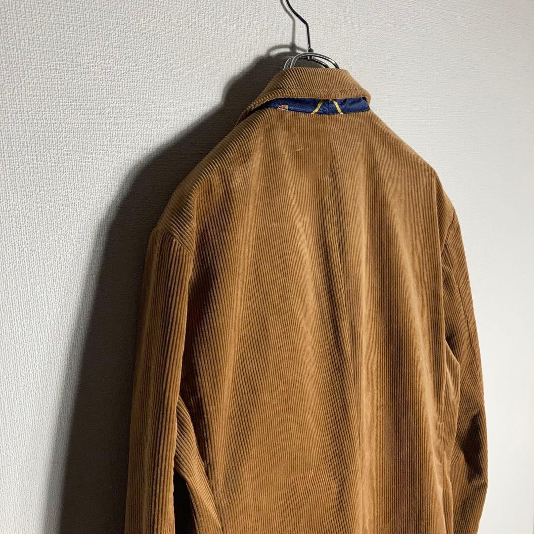 RALPH LAUREN テーラードジャケット 太畝コーデュロイ 刺繍ロゴ M.