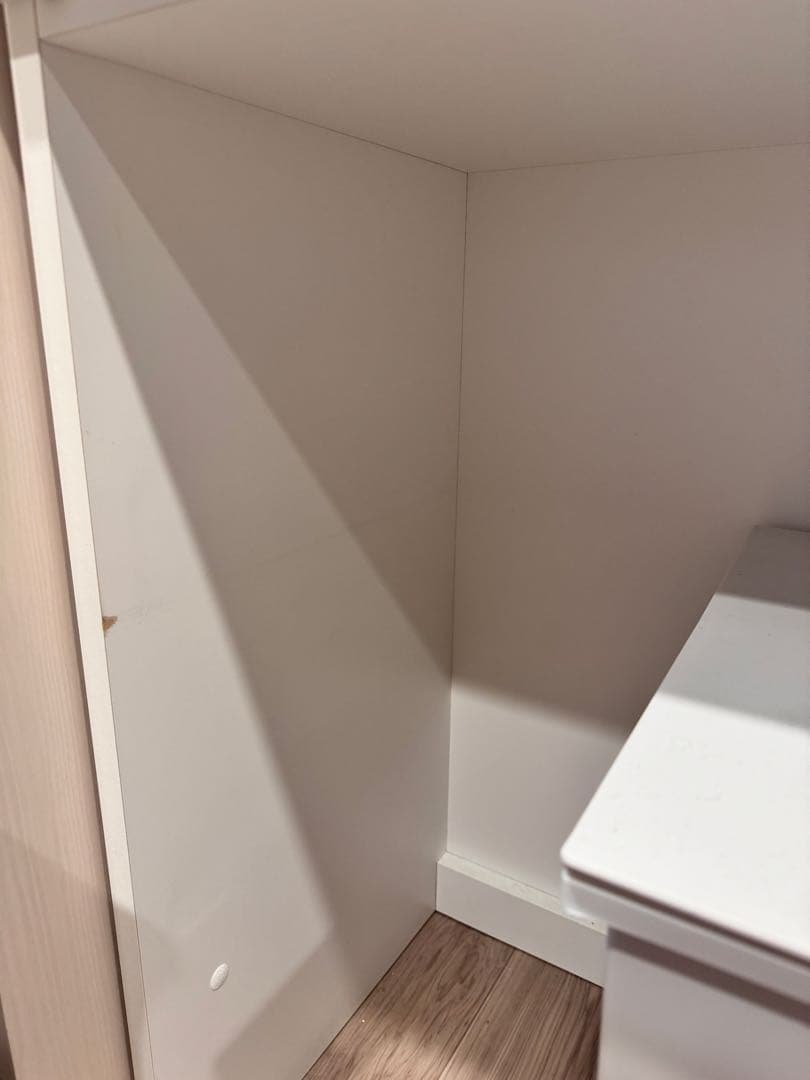 ニトリ キッチンボード　食器棚 リガーレ120センチ　大理石調