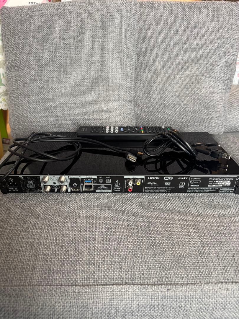 SONYブルーレイレコーダー美品2021年製BDZ-ZW1700